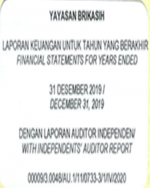 Laporan Keuangan Yayasan BRIKsaih 31 Desember 2019